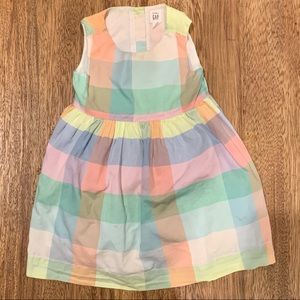 Baby Gap pastel gingham dress 3T